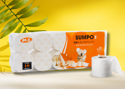   Giấy vệ sinh cao cấp 3 lớp - Lô 10 cuộn - Sumpo