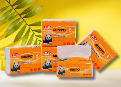 Khăn Rút Bỏ Túi Nhỏ Sumpo 250 tờ 3 lớp, 60 gói/ thùng